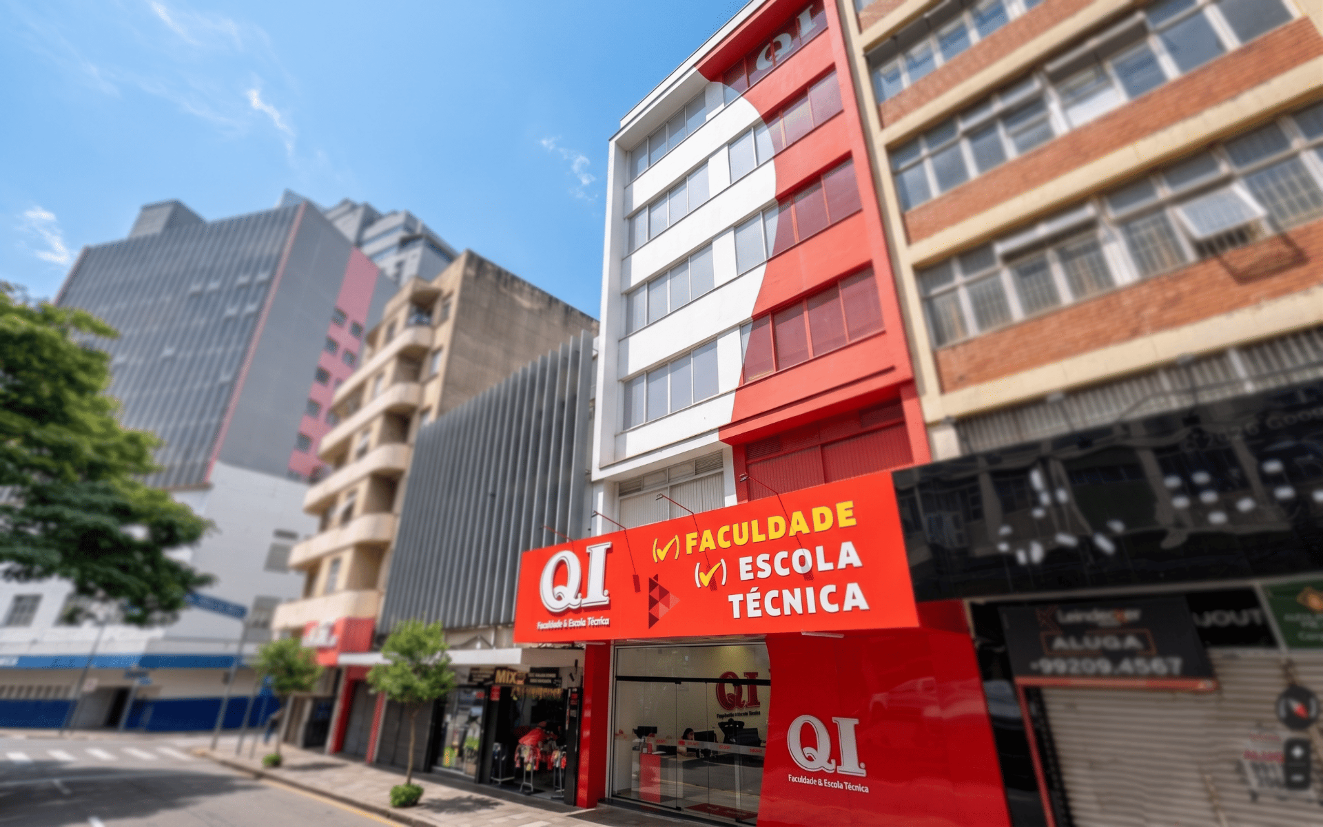 Fachada da unidade QI PORTO ALEGRE – CENTRO