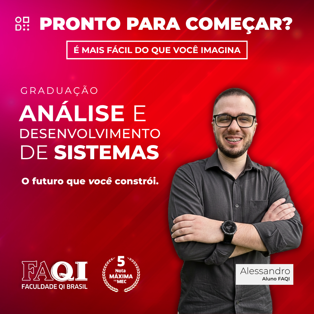 Arte oficial do curso de Análise e Desenvolvimento de Sistemas — FAQI