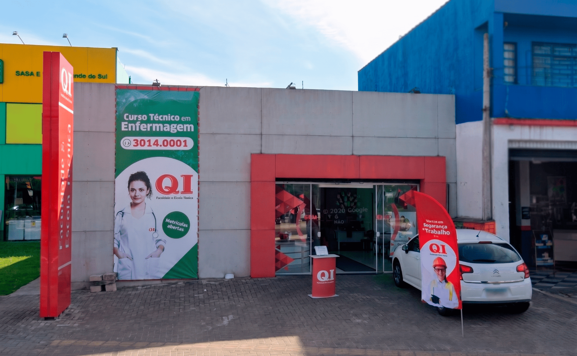Fachada da unidade QI PORTO ALEGRE – ZONA SUL