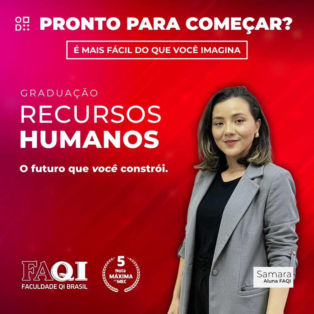 Arte oficial do curso de Gestão de Recursos Humanos — FAQI