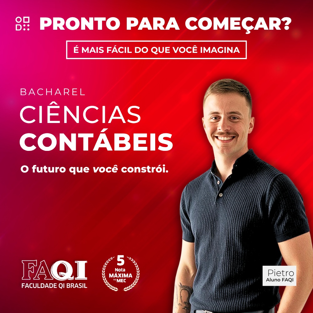 Arte oficial do curso de Ciências Contábeis — FAQI